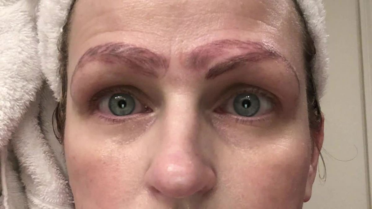 combo brow | Permanent makeup eyebrows, Microblading eyebrows, Light brown  tattoos